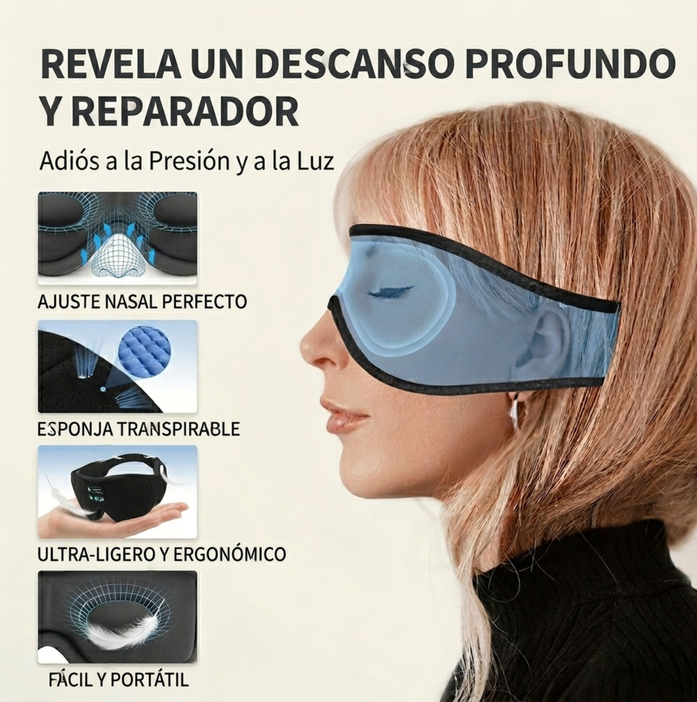 Antifaz Inteligente — (4 Colores)